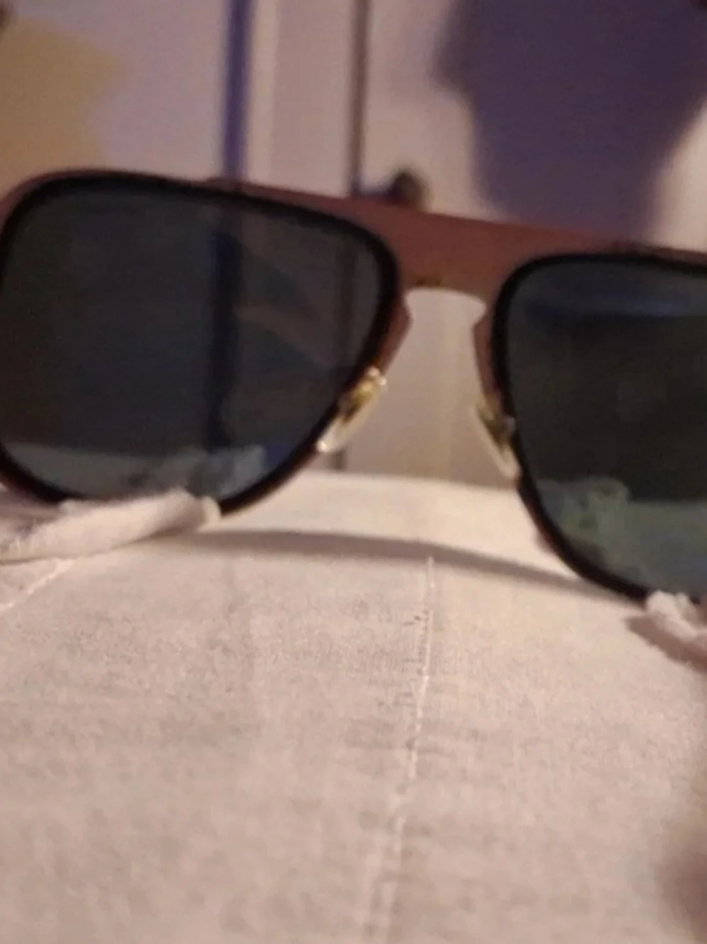 Versace Black Sunglasses with Gold Lettering